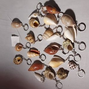 Shell Key Chains Lot of 22 Different Kinds and Sizes